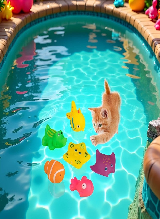Labriciyon 6 Pcs Pool Cat Interactive Toy, Floating Water Toy, Cat Pool Toys, Pet Kitten Swimming Bathing Fish Toy,Bath,Sensory Toys, for Cats for Endless - Image 4